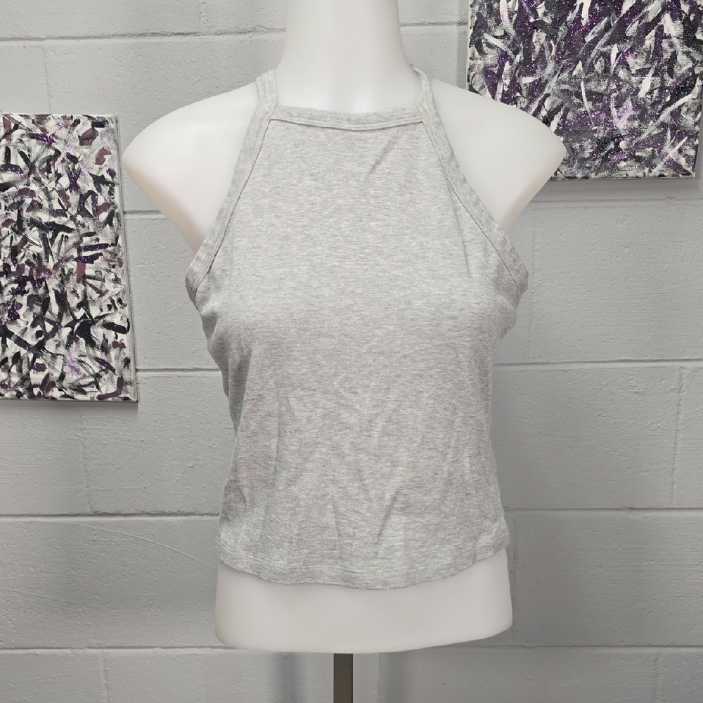 Fabletics Light Gray Women's Tank Top